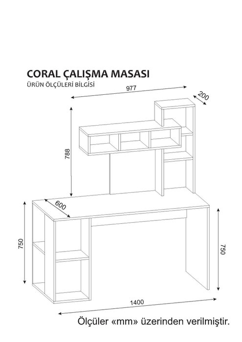 Hanah Home Mesa de Estudio Escandinava Blanco y Nogal